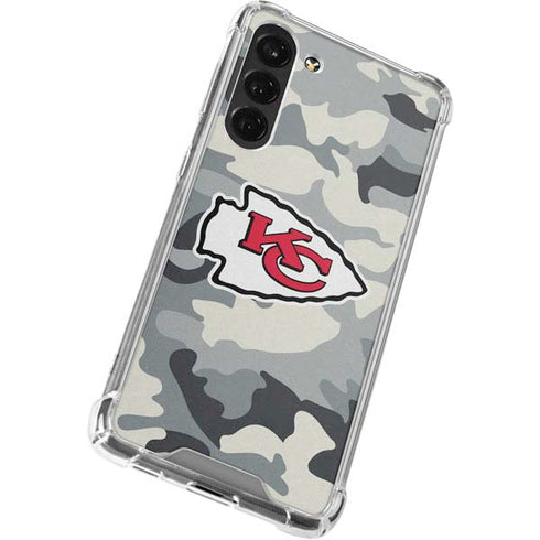 NFL Kansas City Chiefs Camo Galaxy S24 FE Clear Case